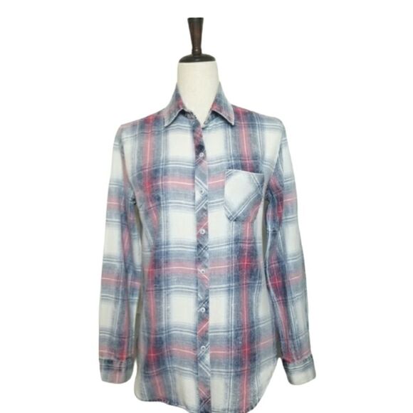 Tribal Jeans Tops - Tribal Jeans 100% Cotton Button Down Shirt Size XS